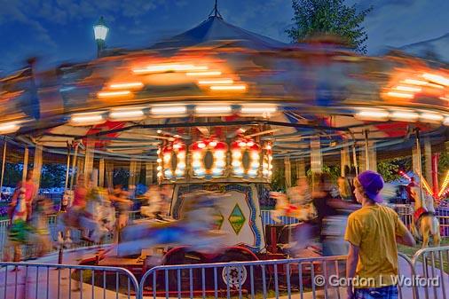 Merry Go Round Going Around_12909.jpg - Photographed at the Canal Railway Festival 2011 in Smiths Falls, Ontario, Canada.